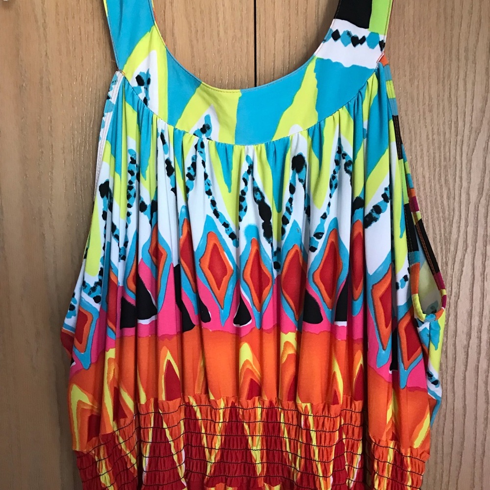 COLORFUL PLUS SIZE DRESS - Picture 3 of 4